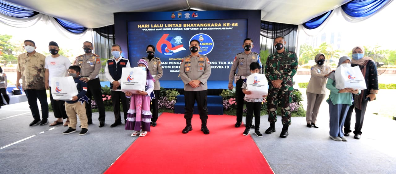 Sambut Hut Lantas Ke 66 Ditlantas Polda Jatim Resmikan Program Satu Polantas Satu Anak Yatim Piatu Tabloid Suksesi Nasional