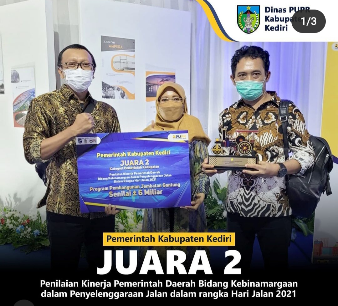 Surprise, Dinas PUPR Kabupaten Kediri Juara 2 Bidang Jalan - Tabloid ...